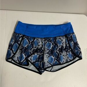 lululemon athletica Blue and Black Athletic Shorts
